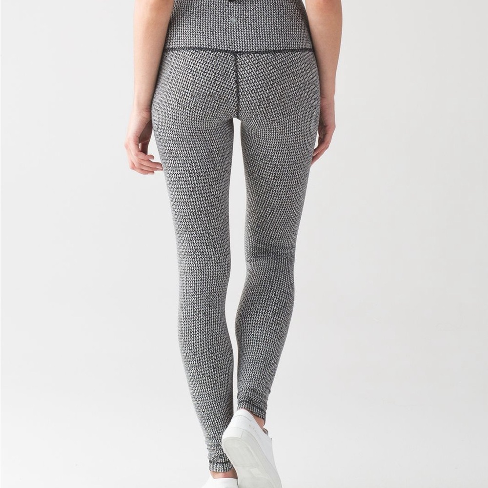 Lululemon Wunder Under High Rise Tiny Tooth Houndstooth Full Length Pant - Picture 10 of 10
